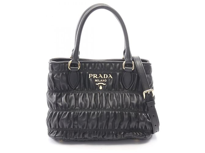 Borsa 2-Way Prada in pelle nera Nero