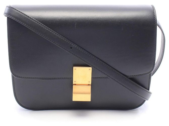 Céline Borsa a tracolla Celine Classic Box Medium Nero