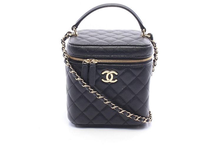 Chanel Matelassé Handtasche/Schultertasche Schwarz