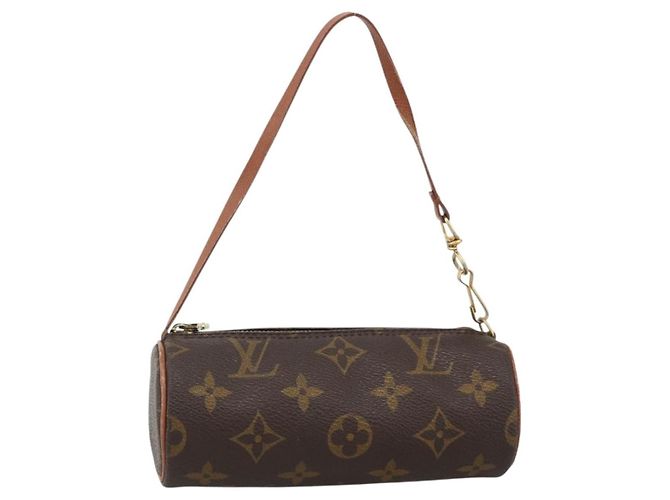 Louis Vuitton Papillon Pochette Monogram Canvas Mini Castaño