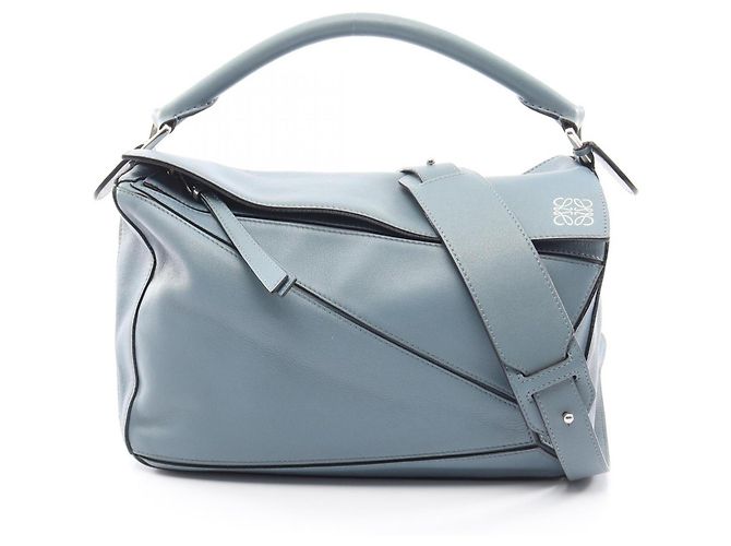 Borsa Loewe Puzzle Bag Medium 2-Way Blu
