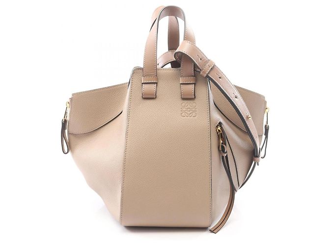 Bolsa Loewe Hammock Small Bolsa de mão 2-Way Marrom Bege