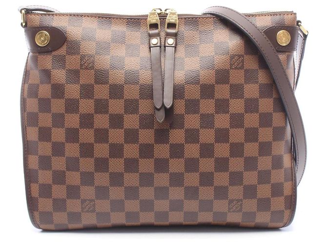 Borsa a tracolla Louis Vuitton Duomo Marrone Damier ebene