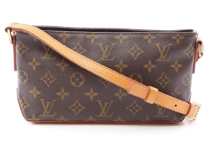 Sac à épaule Louis Vuitton Trotteur Monogram Marron