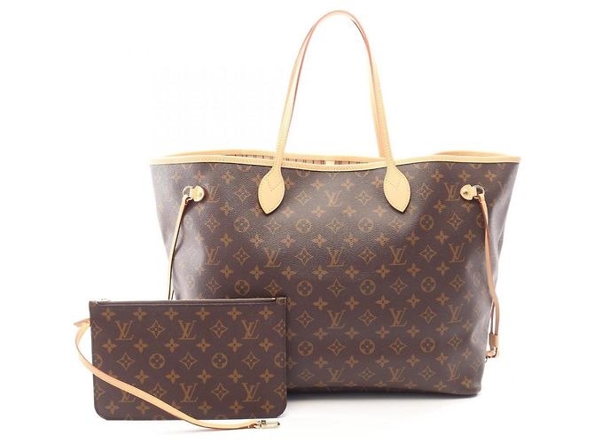 Sac cabas Louis Vuitton Neverfull GM Marron