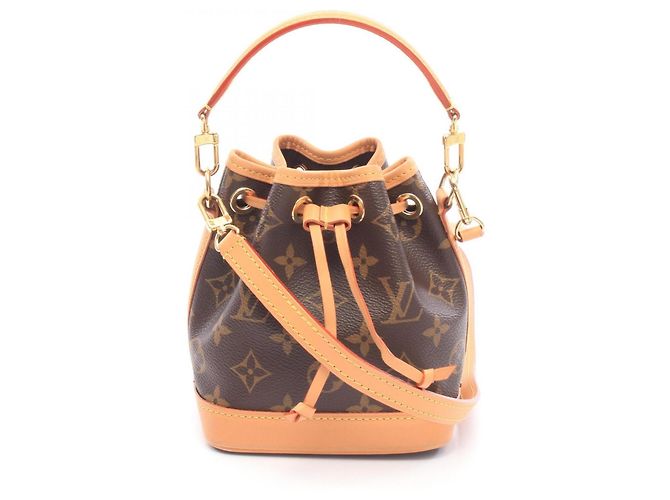 Noe Borsa Louis Vuitton Nano Noé Monogram Marrone