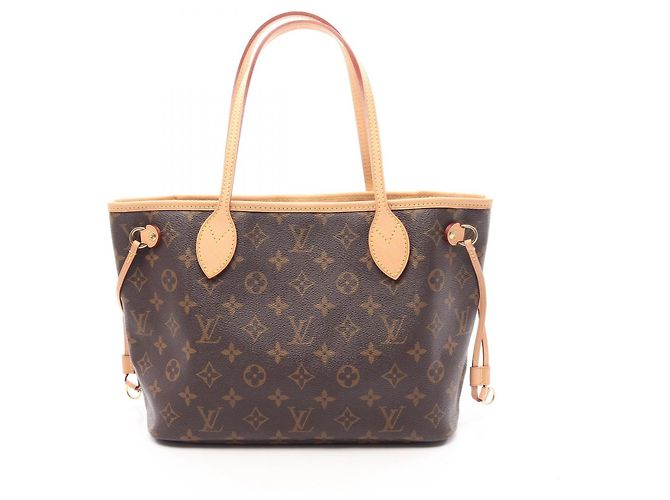 Sac cabas Louis Vuitton Neverfull PM Marron