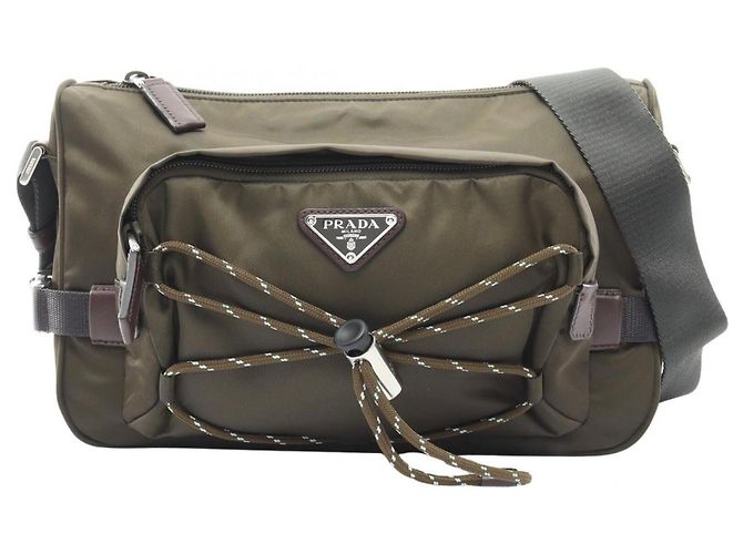 Borsa a tracolla Prada Speedlock Marrone Cachi