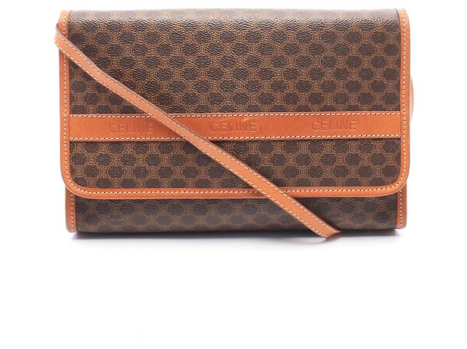 Céline Bolsa de Ombro Celine Macadam Marrom