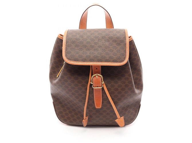 Céline Celine Macadam Backpack/Handbag Brown