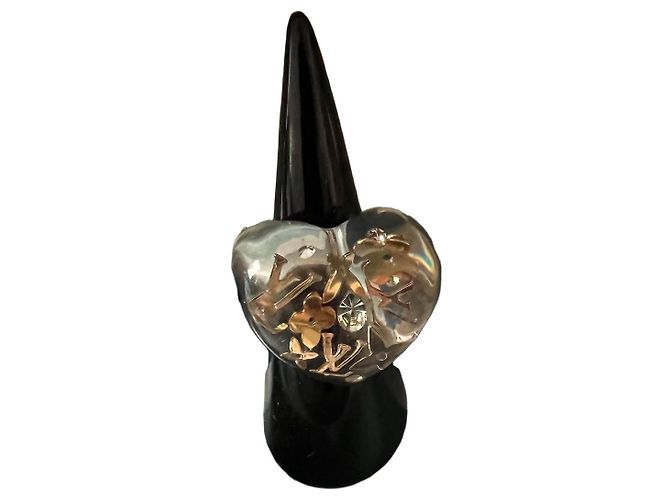 Anello cuore Louis Vuitton D'oro Gold hardware