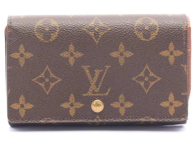 Louis Vuitton Bi-Fold Geldbörse aus braunem Leder