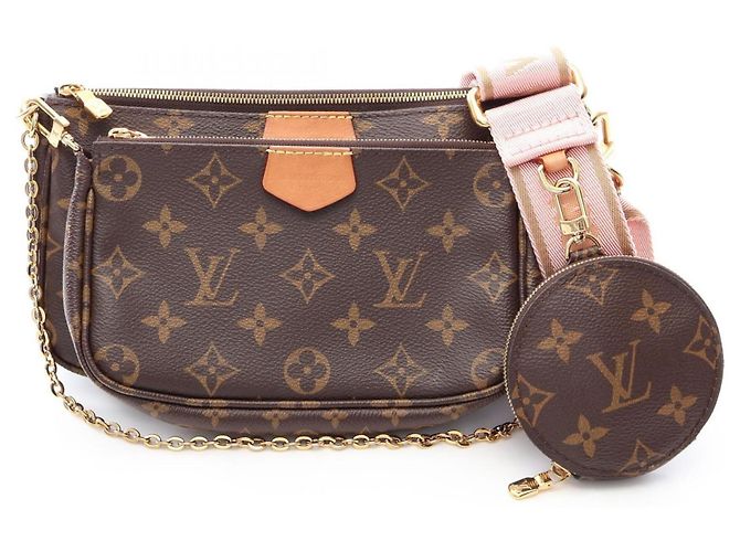 Louis Vuitton Multi Pochette Accessoires Marrone Rosa