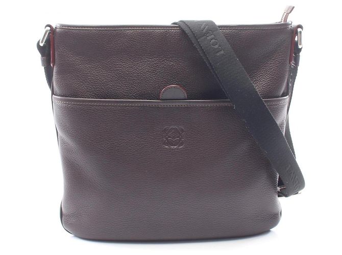 Borsa a tracolla Loewe Anagram Marrone Nero