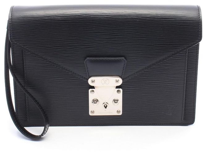Louis Vuitton Pochette Sellier Dragonne Second Bag Noir