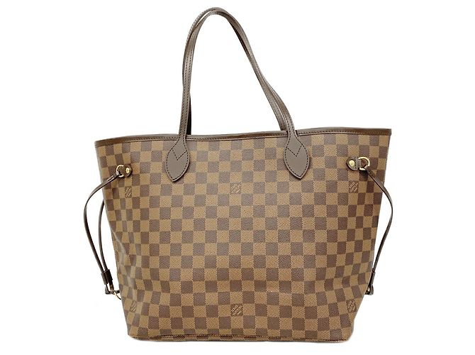 Louis Vuitton Damier Neverfull MM Tote Bag Damier ebene