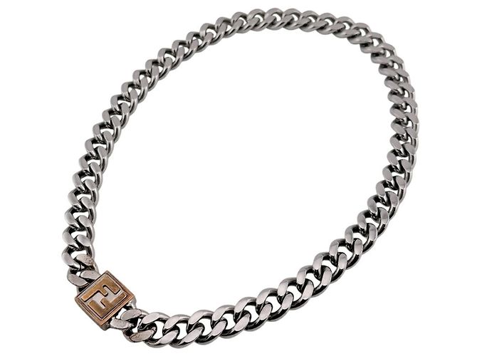 Fendi 7AJ293 Silber Halskette Kette