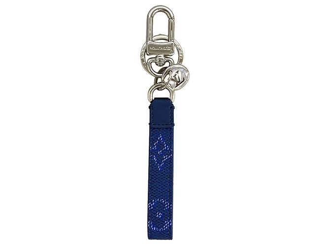Louis Vuitton Monogram Heritage Keychain Charm Blue