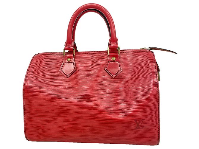 Borsa Louis Vuitton Epi Speedy 25 Rosso