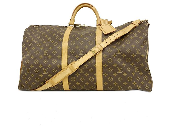 Louis Vuitton Boston Monogram Keepall Bandoulière 60 Marrone