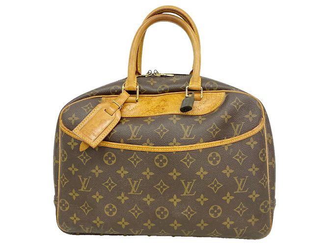 Borsa Louis Vuitton Monogram Deauville Marrone