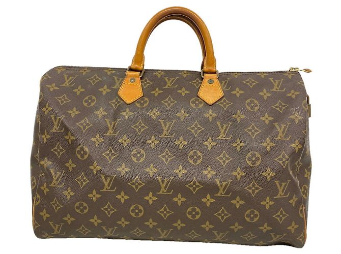 Borsa Louis Vuitton Monogram Speedy 40 Marrone