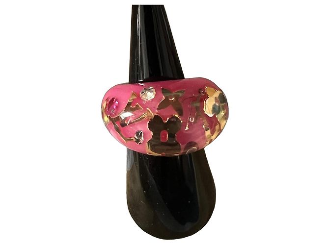 Anello Louis Vuitton Rose Monogram Rosa D'oro