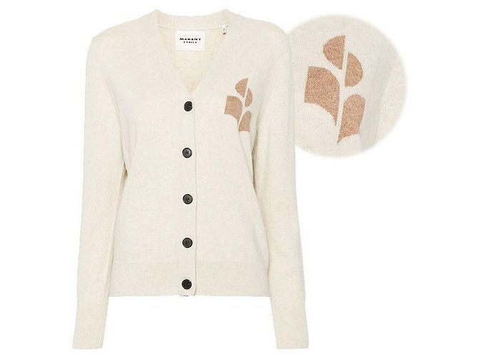 Isabel Marant V-Ausschnitt Cardigan Light Camel Braun