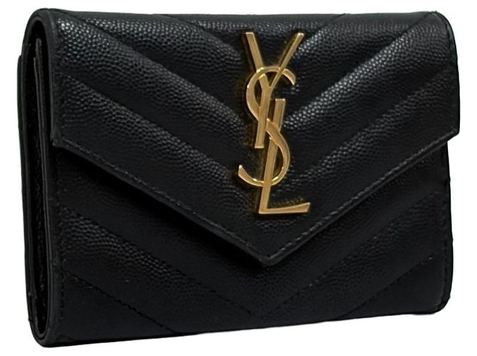 Saint Laurent Tarjetero Sobre Negro