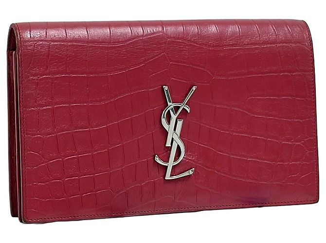 Saint Laurent Monogram Klappentasche Rot
