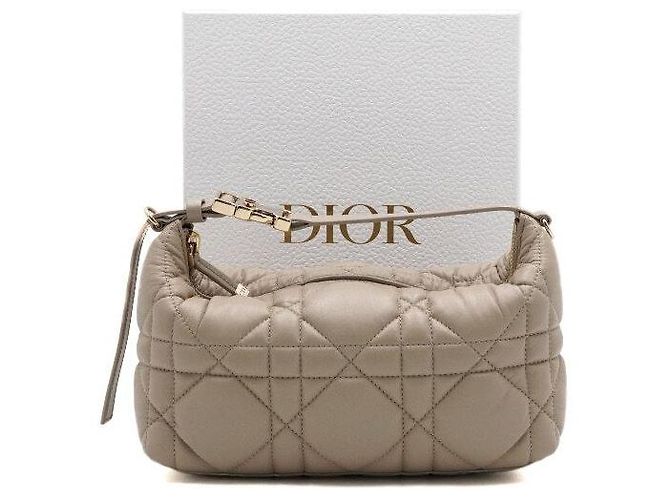 Dior Borsa Tote e Borsa a Tracolla Travel Nomad Medium Pouch Beige Marrone