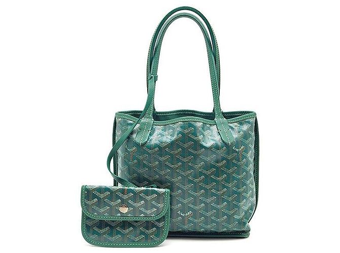 Goyard Mini Anjou Tote Bag Leder Grün
