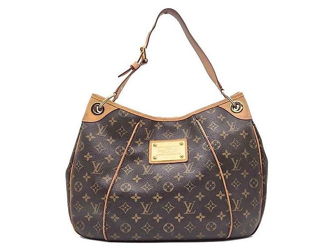 Louis Vuitton Monogram Galliera GM Bolsa de mão marrom couro