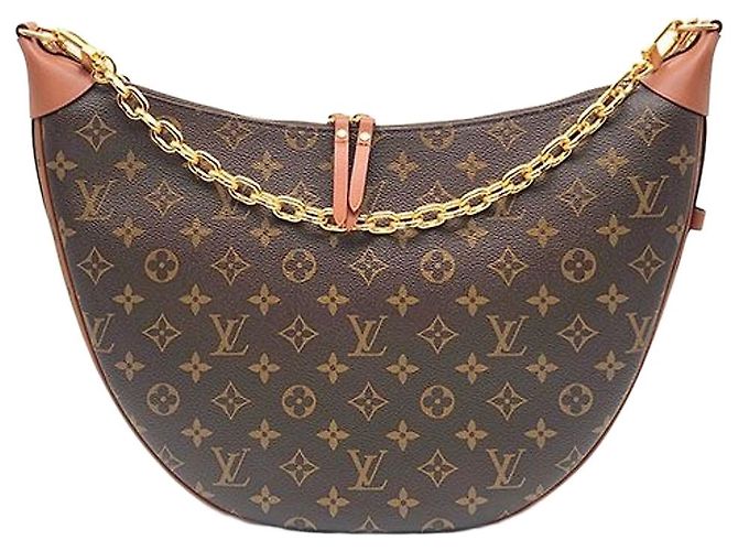 Louis Vuitton Bolsa Hobo Monogram Loop Marrom