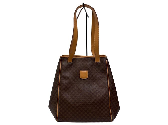 Céline Bolsa de Ombro Triomphe Macadam Brown (Top Quality) Marrom