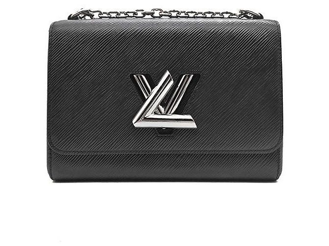 Louis Vuitton Epi Twist MM Borsa in pelle nera Nero