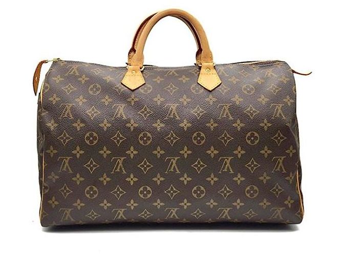 Louis Vuitton Monogram Speedy 40 Marrone