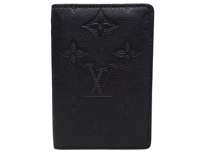 Louis Vuitton Black Monogram Shadow Pocket Organizer Card Holder