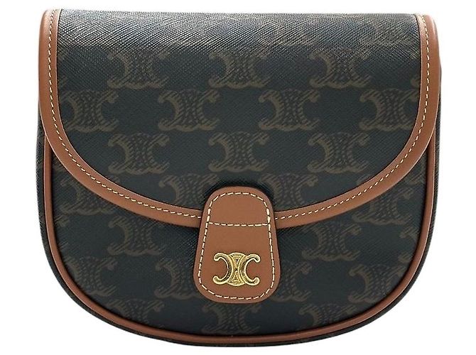 Céline Borsa a tracolla Triomphe Mini Versace Marrone