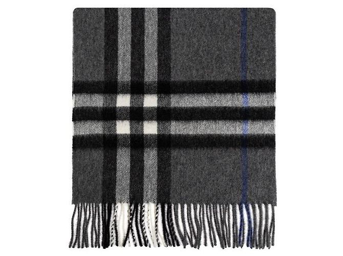 Burberry Cachecol de cashmere Giant Check Marrom