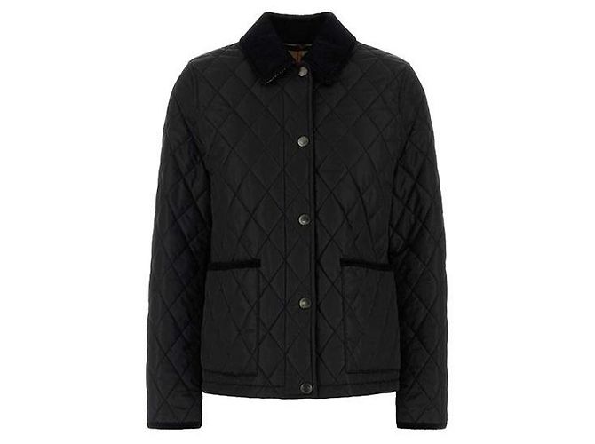 Burberry DORSET Diamond Quilted Jacket Black