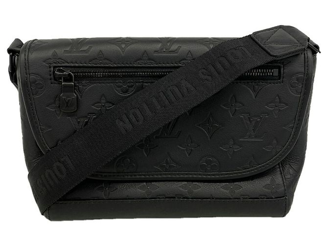 Borsa a tracolla Louis Vuitton Monogram Shadow Pulse Nero