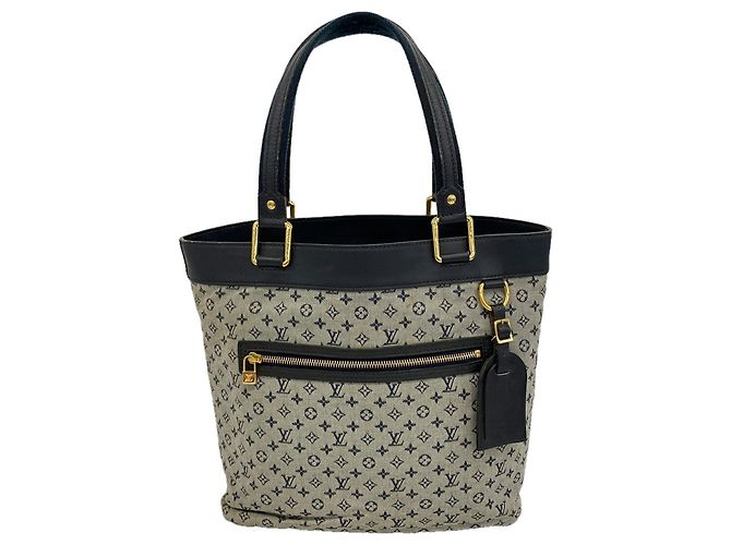 Saco Tote Louis Vuitton Monogram Mini Lucille GM Azul