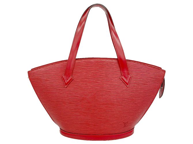 Louis Vuitton Epi Saint Jacques Handtasche Rot
