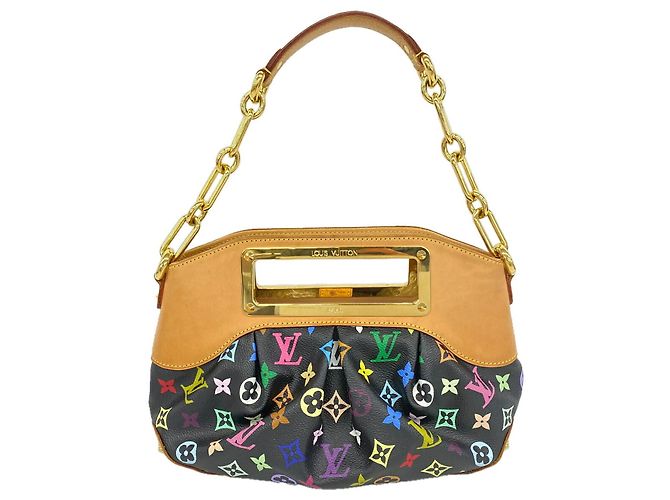 Borsa Louis Vuitton Monogram Multicolor Judy PM Nero