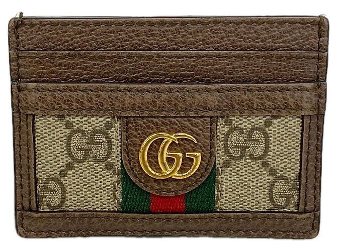 Gucci Ophidia Brown Kartenetui Braun