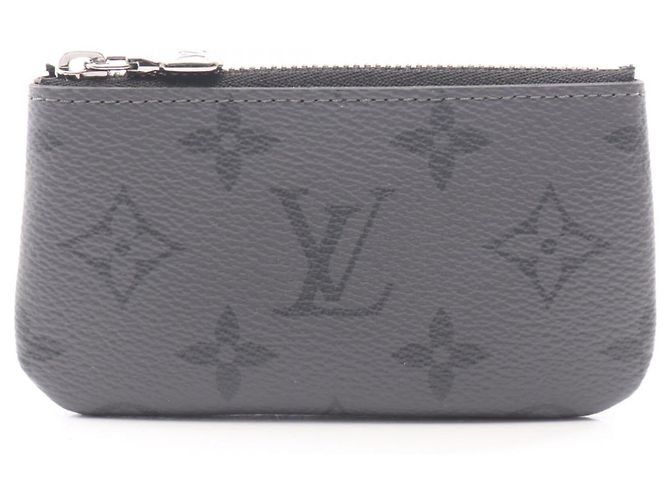Louis Vuitton Pochette Clé Monogram Eclipse Reverse Wallet Brown Black