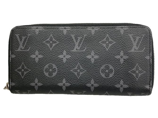 Portafoglio Zippy Louis Vuitton Monogram Eclipse Nero