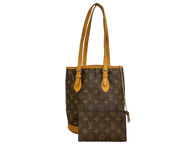 Saco Tote Louis Vuitton Monogram Bucket PM Marrom