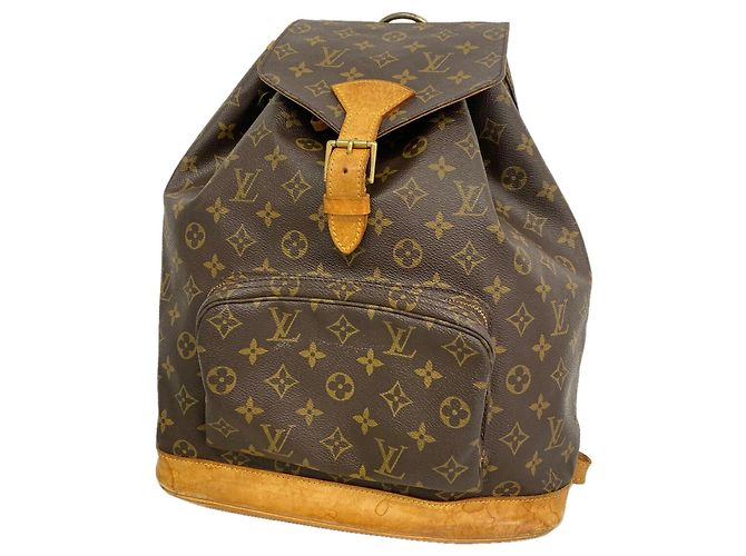 Louis Vuitton Monogram Montsouris GM Backpack Brown